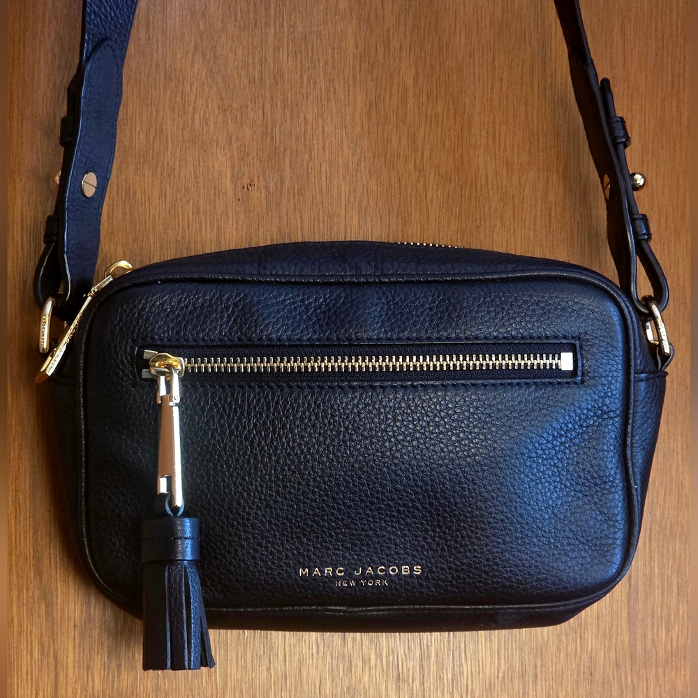VINTAGE MARC JACOBS NEW YORK ZOOM CROSSBODY LEATHER BAG - Picture 15 of 16